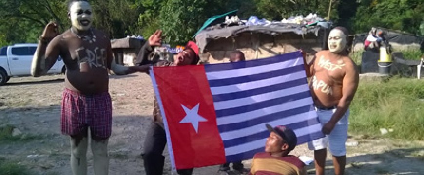 Free West Papua Campaign South Africa flag raising and Support West Papua Self-determination