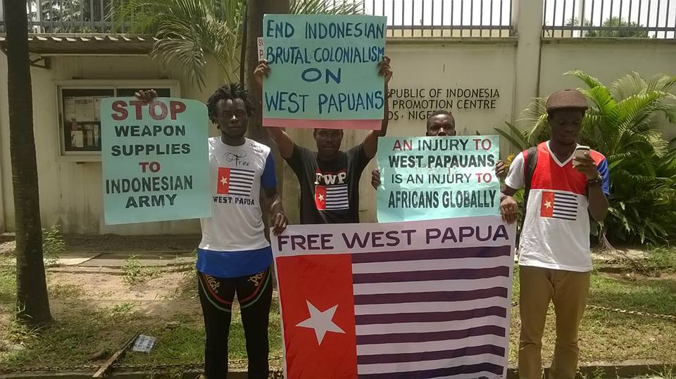 Free West Papua protest in Nigeria