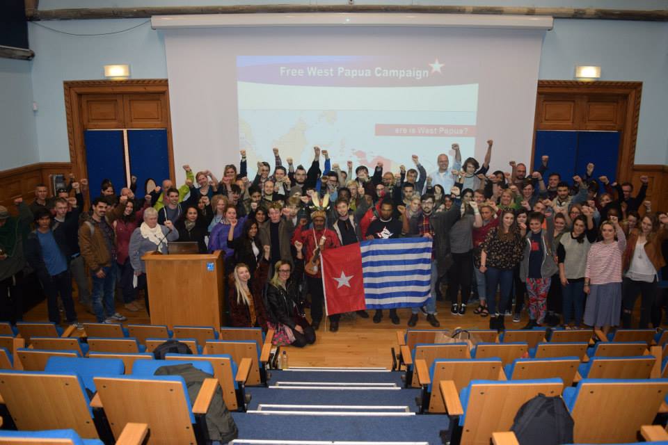 Benny Wenda raising Free West Papua support from Brighton, UK