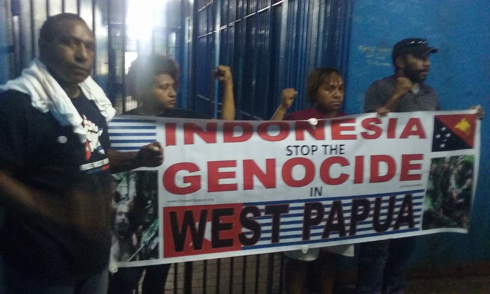 Papua New Guinea citizens arrested and jailed today for protesting against the arrival of Indonesian president Jokowi in PNG.