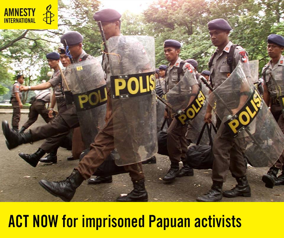 Seven Papuan activists have been detained for their peaceful political activities