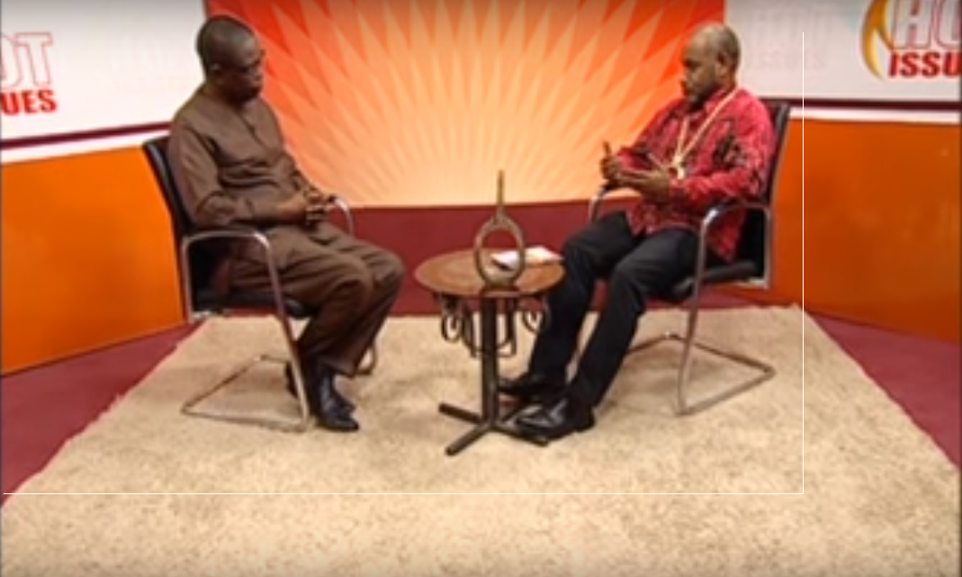 TV3 Ghana – Hot Issues – With Chief Benny Wenda -12/3/2016